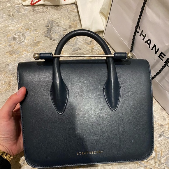 Strathberry Navy Tote bag - Picture 2 of 7